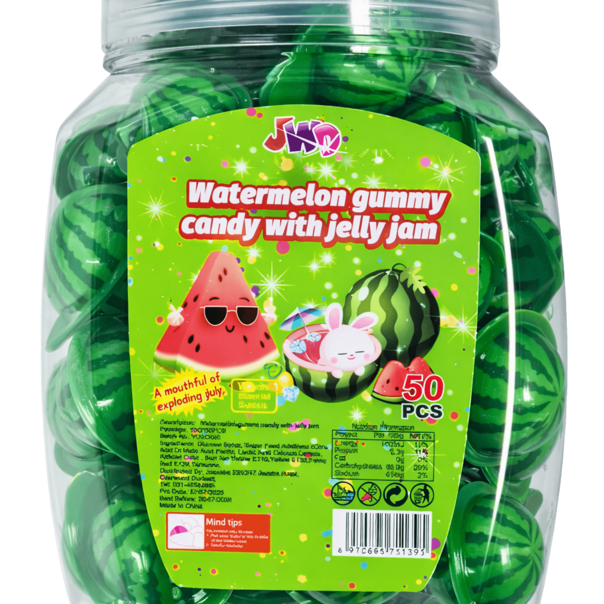 JKR Watermelon Gummy with Jelly Jam