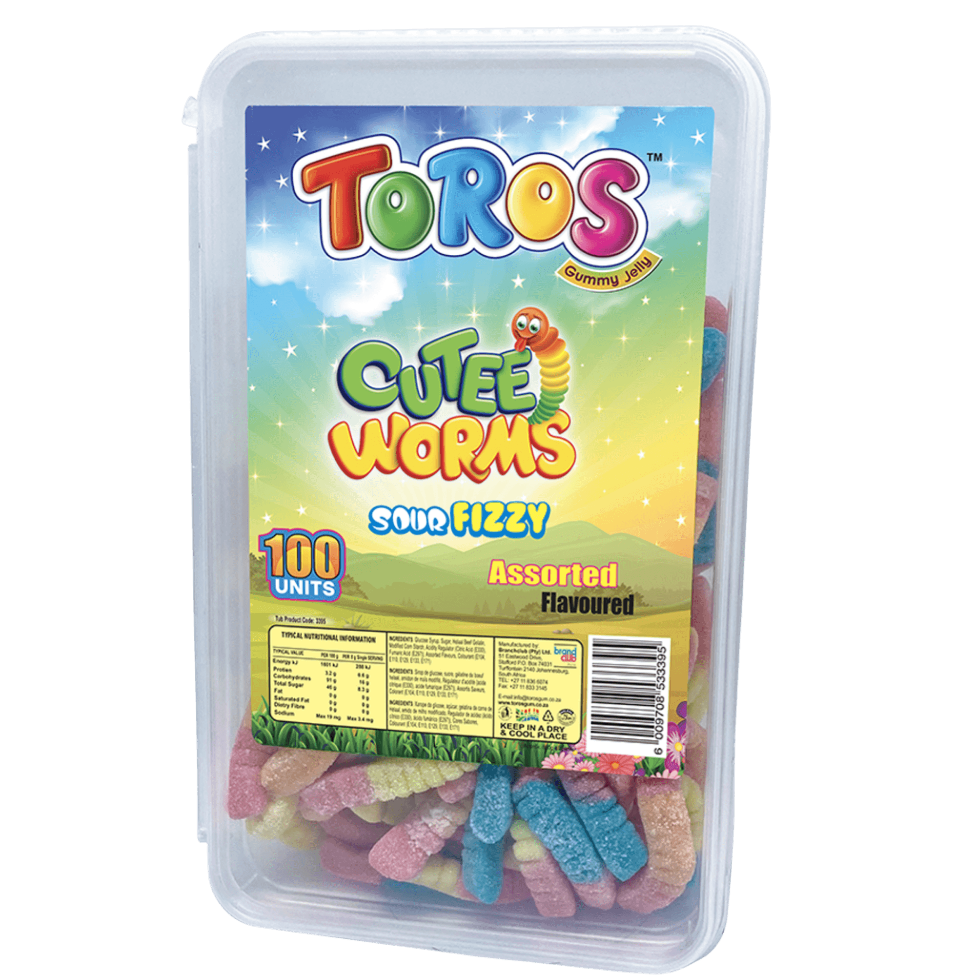 Toros Cutee Worms Sour Fizzy