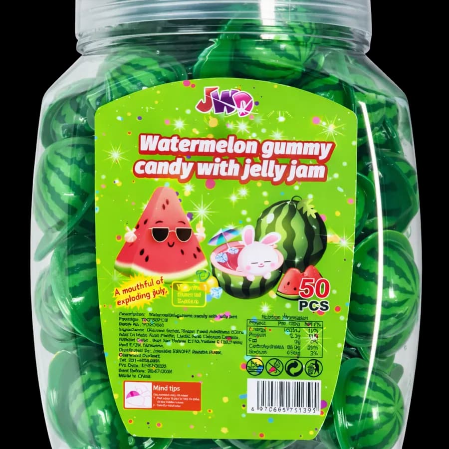 Jwd Watermelon Gummy with Jelly Jam