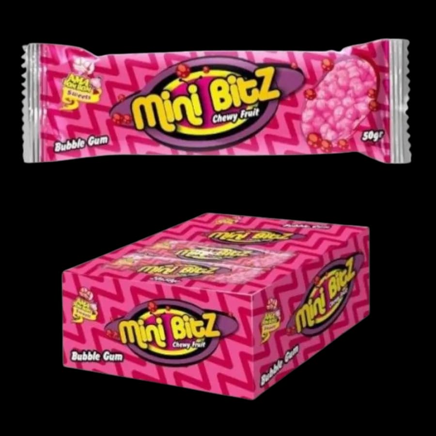 Mini BitZ Chewy Fruit Bubble Gum Box