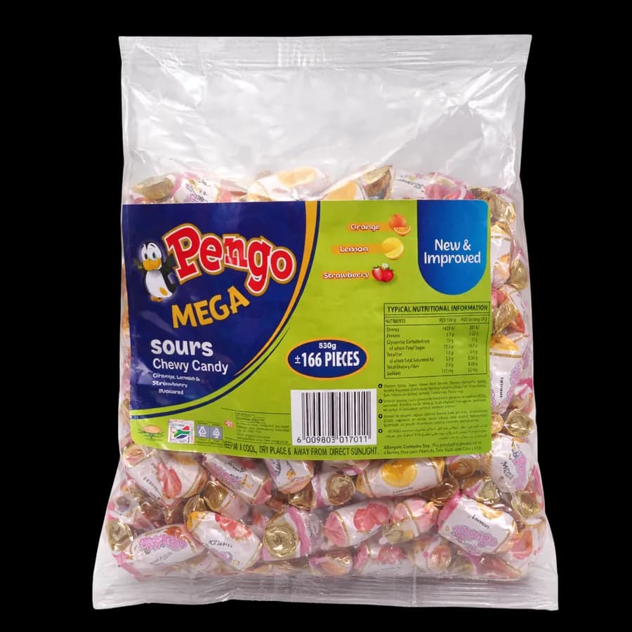 Pengo Mega Sours Chewy Candy