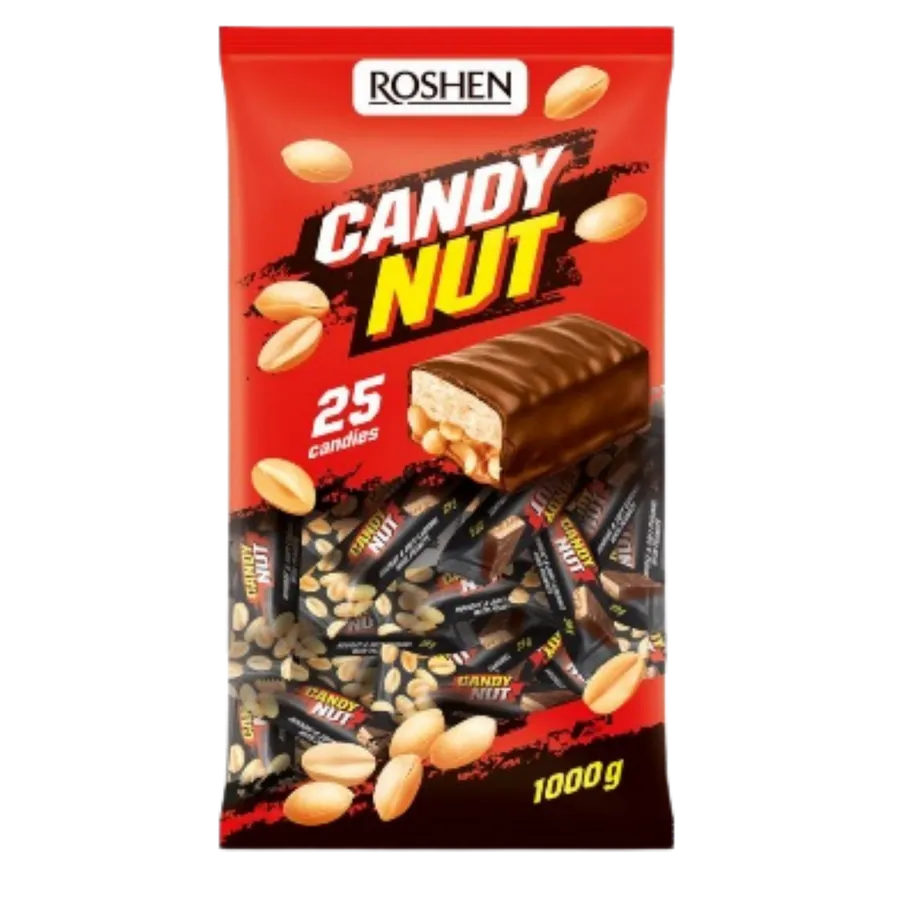 Roshen Candy Nut Chocolate Bar
