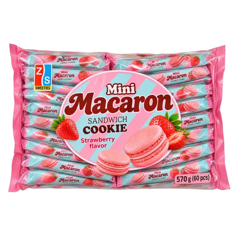 Mini Macaron Sandwich Cookie Strawberry