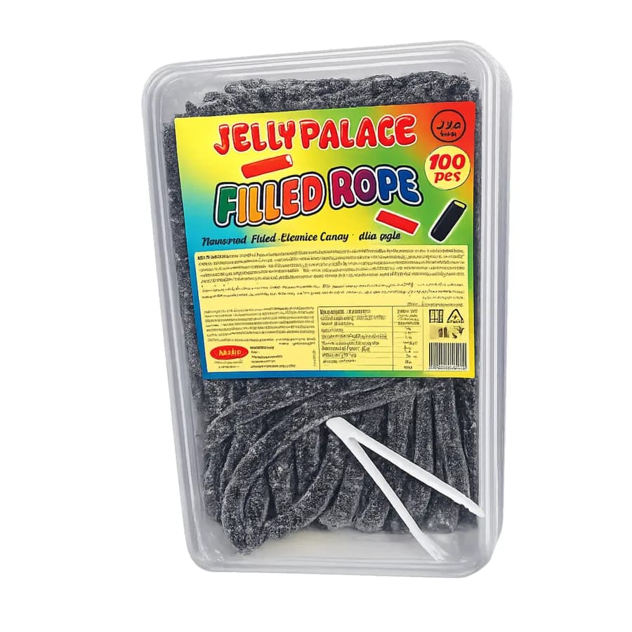 Jelly Palace Filled Rope Liquorice