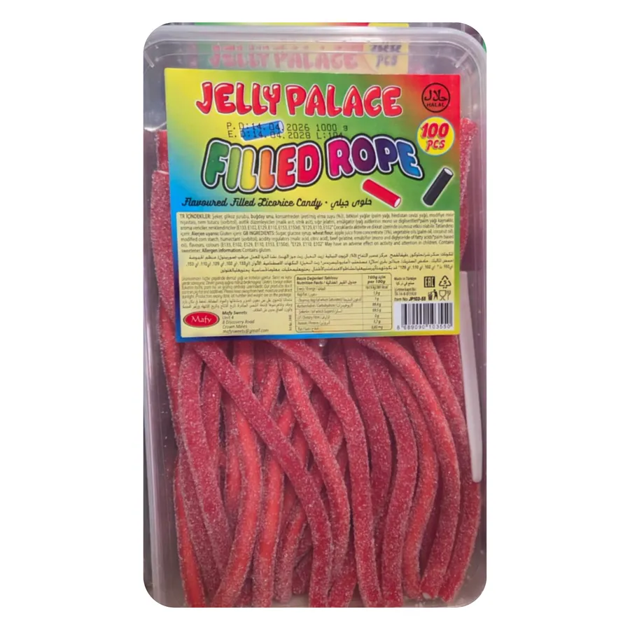 Jelly Palace Filled Rope Red