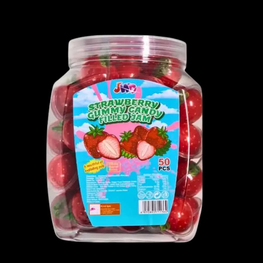 Strawberry Gummy Candy With Jam