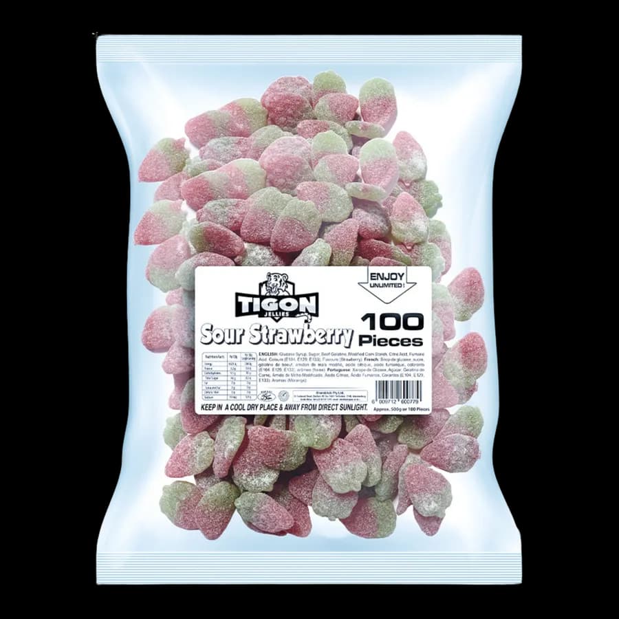 Tigon Sour Strawberry 100pcs