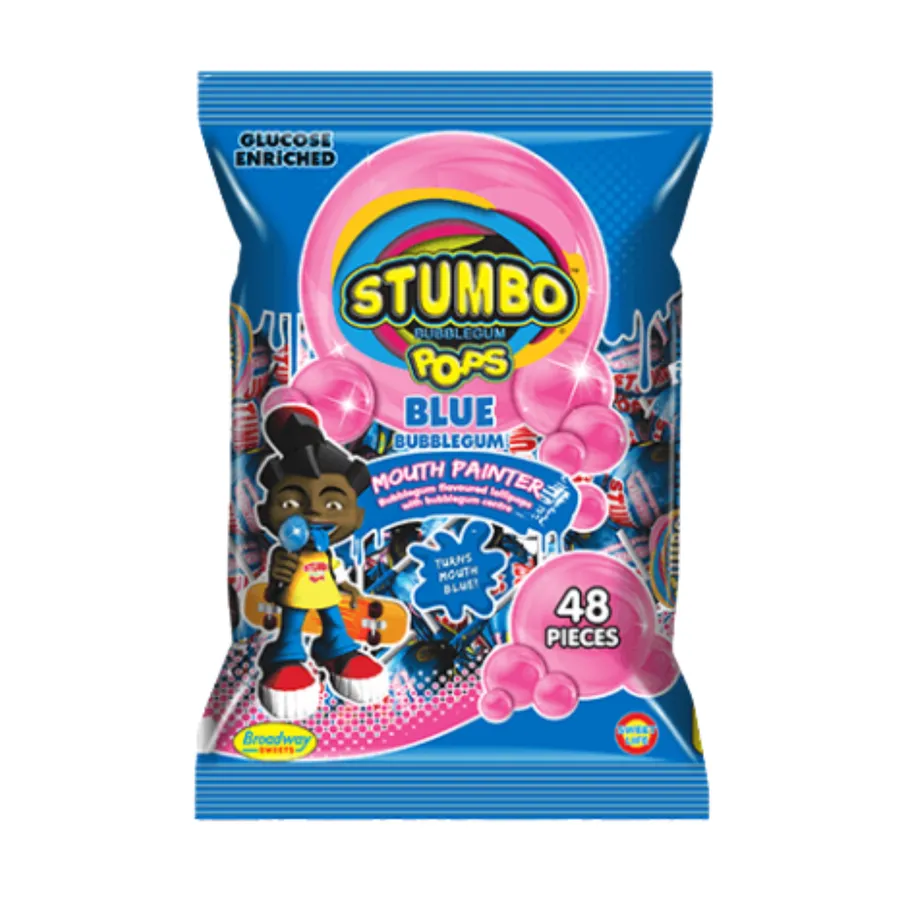 Stumbo Pops Blue Bubblegum Mouth Painter
