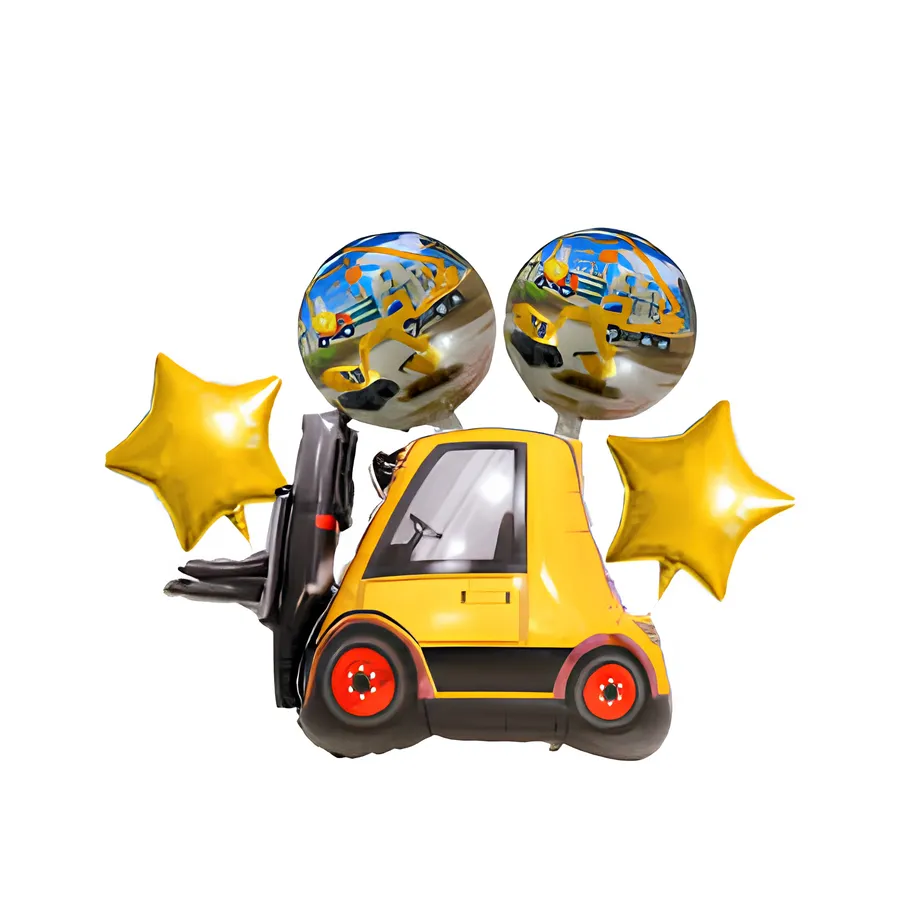 Construction Digger Foil Balloon